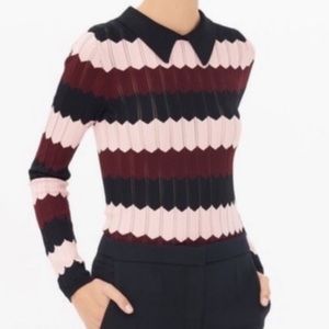 SANDRO Peter Pan Collar Top